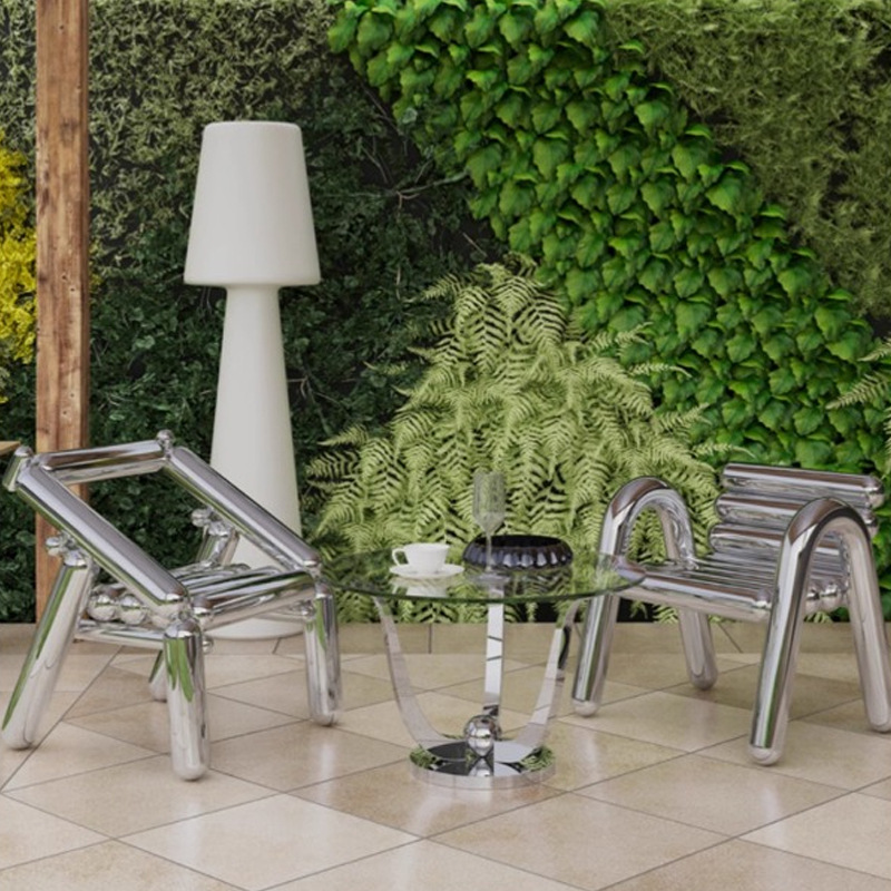 Stainless steel chair light lu - огляд і ціна Outdoor Furniture Luxury