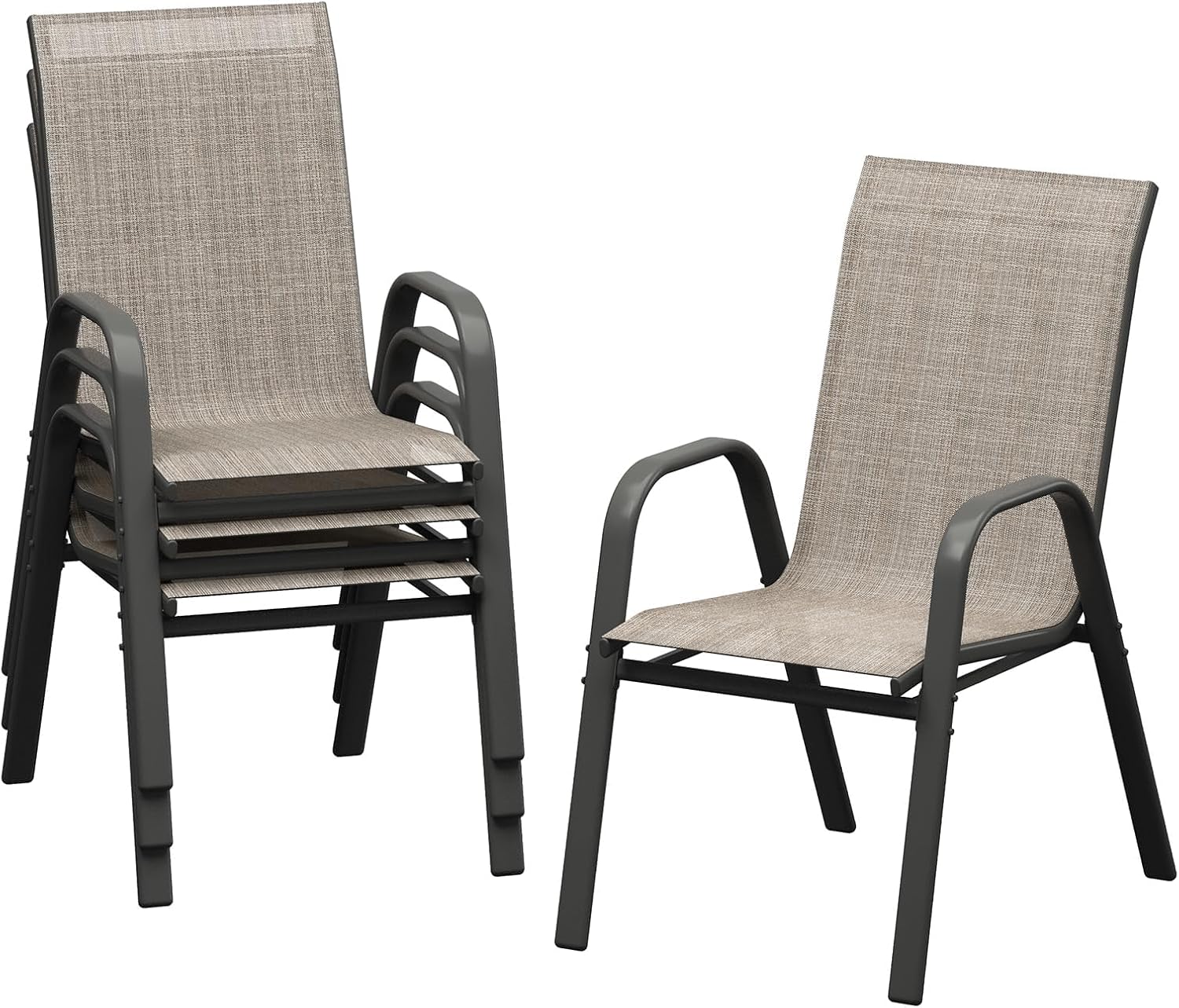 Patio Dining Chairs Set of 4,  - огляд і ціна Outdoor Furniture Metal Chairs