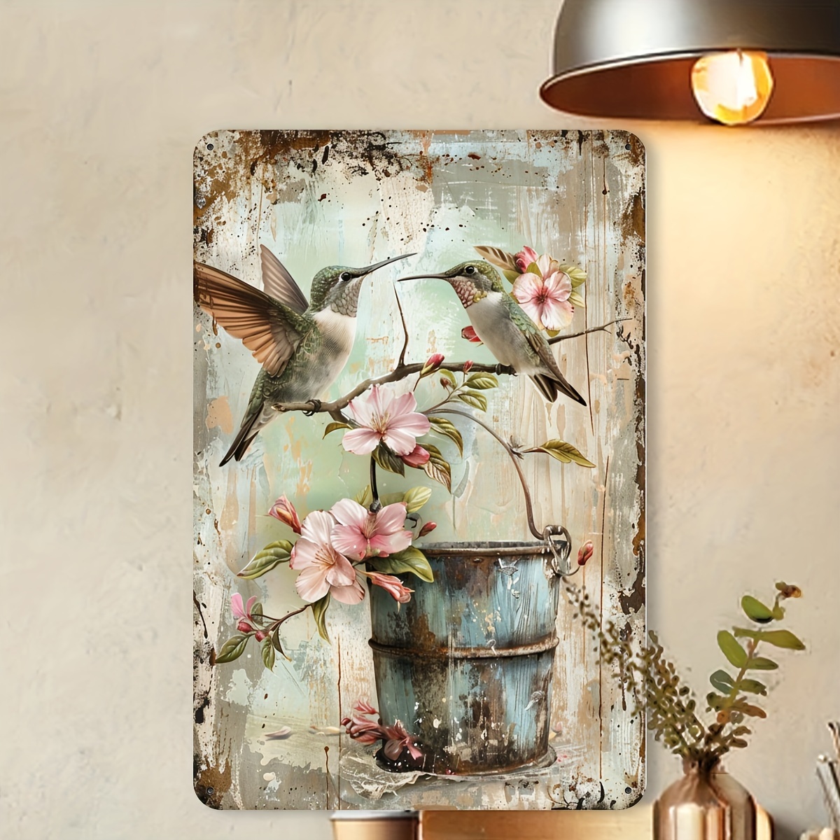 1pc Vintage Hummingbird & Flor - огляд і ціна Outdoor Furniture Metal