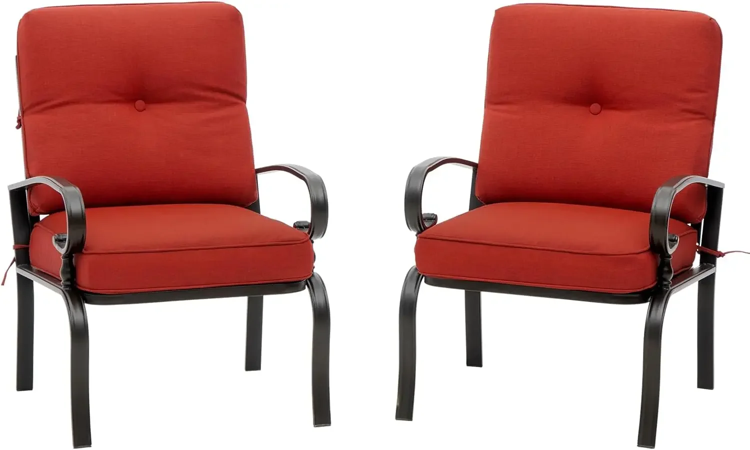 Red Outdoor Metal Bistro Chair - огляд і ціна Outdoor Furniture Metal Chairs